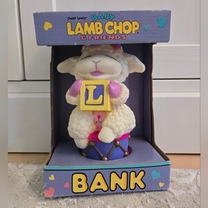 1993 Vintage Baby Lamb Chop Piggy Bank NWT